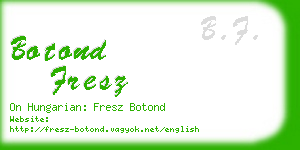 botond fresz business card